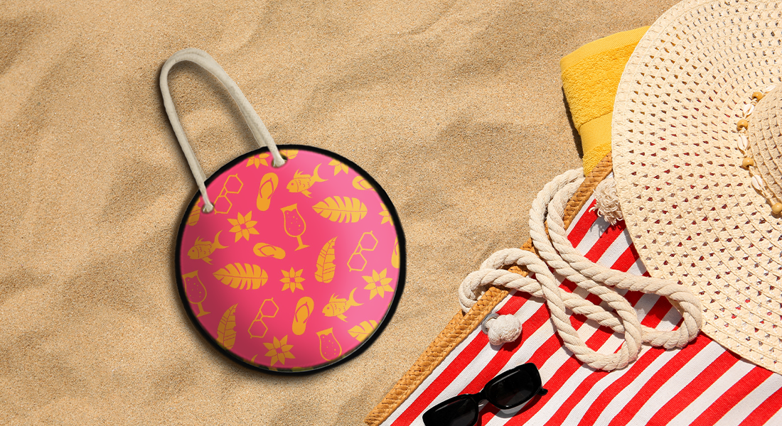 Custom Round Beach Bag