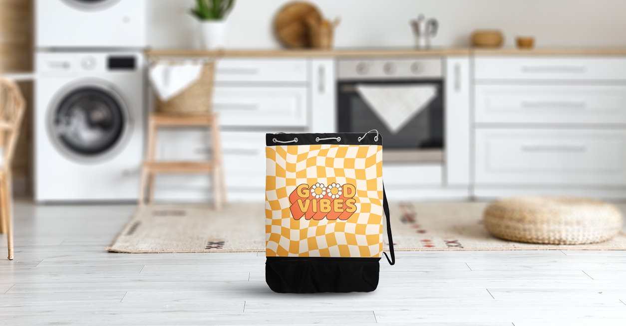 Personalized Drawstring Bucket Bag - Large