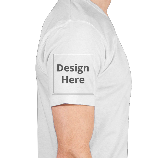 Custom Men's V-Neck T-shirt - White