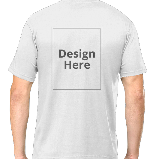 Custom Men's Crew Neck T-Shirt - White