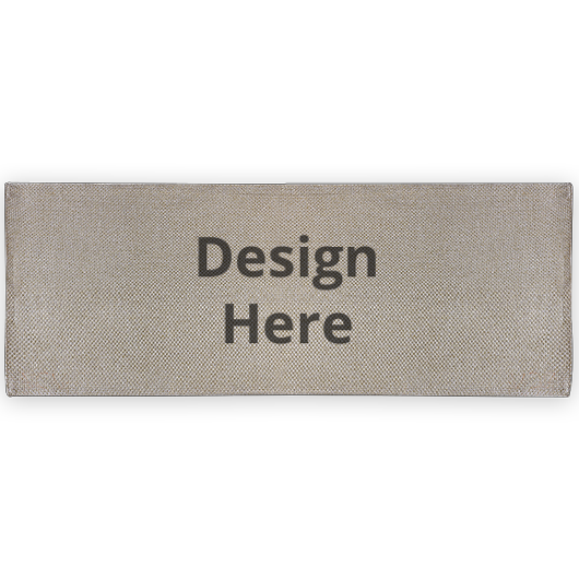 Custom Bed Runner - Rustic Jute