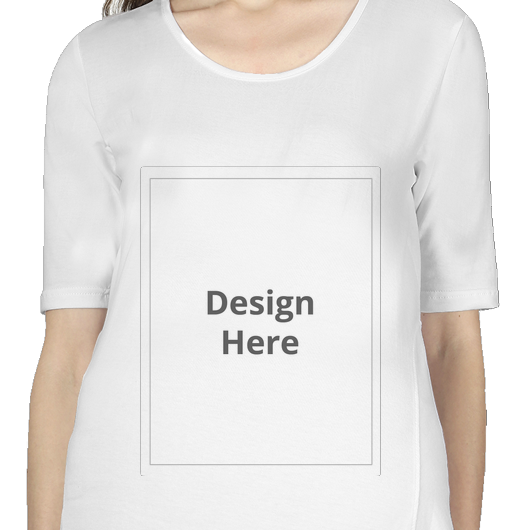 Custom Women's Maternity T-shirt - White