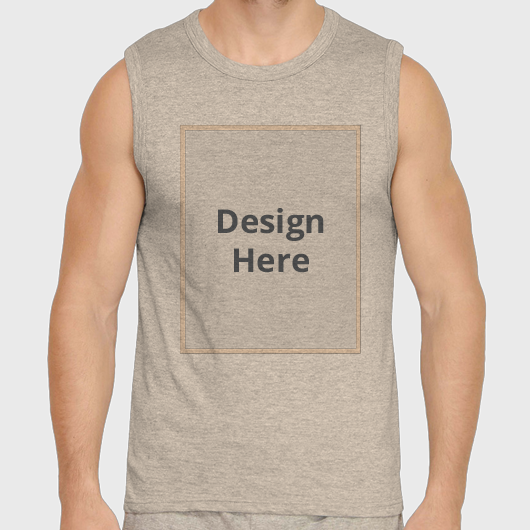 Custom Men's Muscle Tank - Grey
