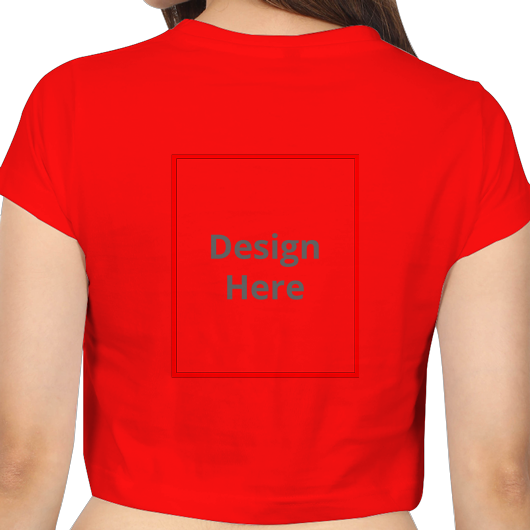 Custom Women's Crop Top - Red