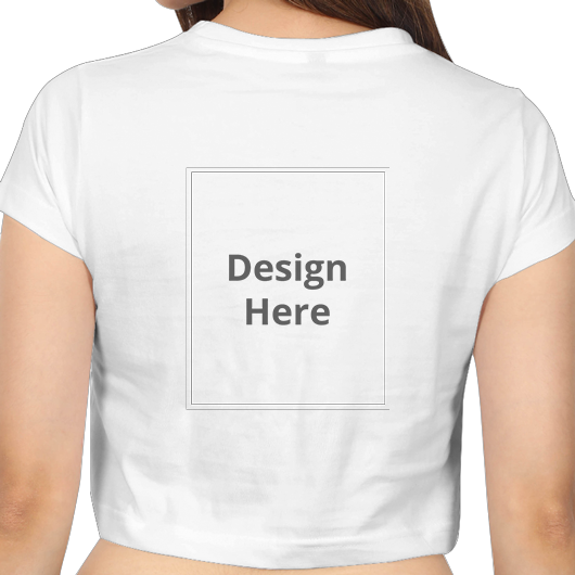 Custom Women's Crop Top - White