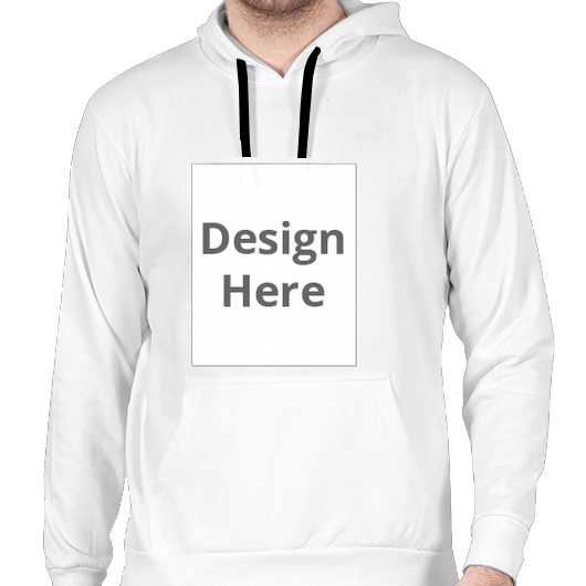 Custom Men's Hoodie - White