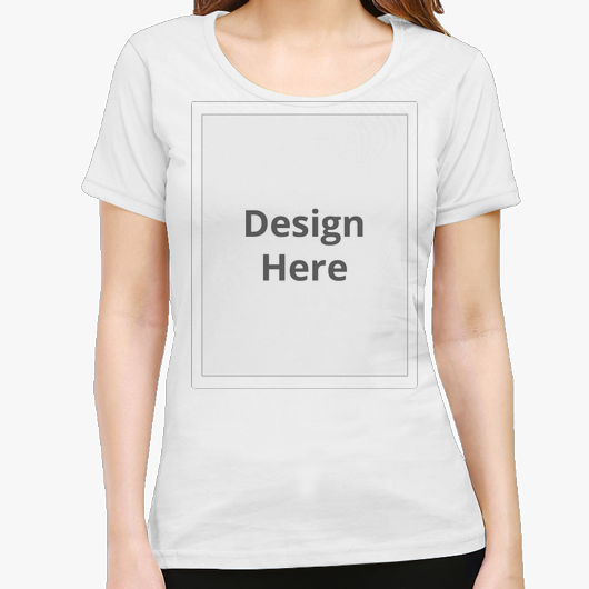 Custom Women's Crew Neck T-Shirt - White