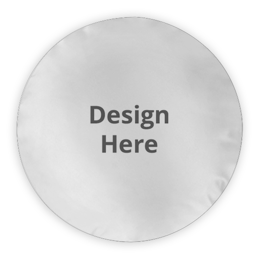 Custom Round Throw Pillow - Velvet Satin