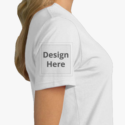 Custom Women's Crew Neck T-Shirt - White