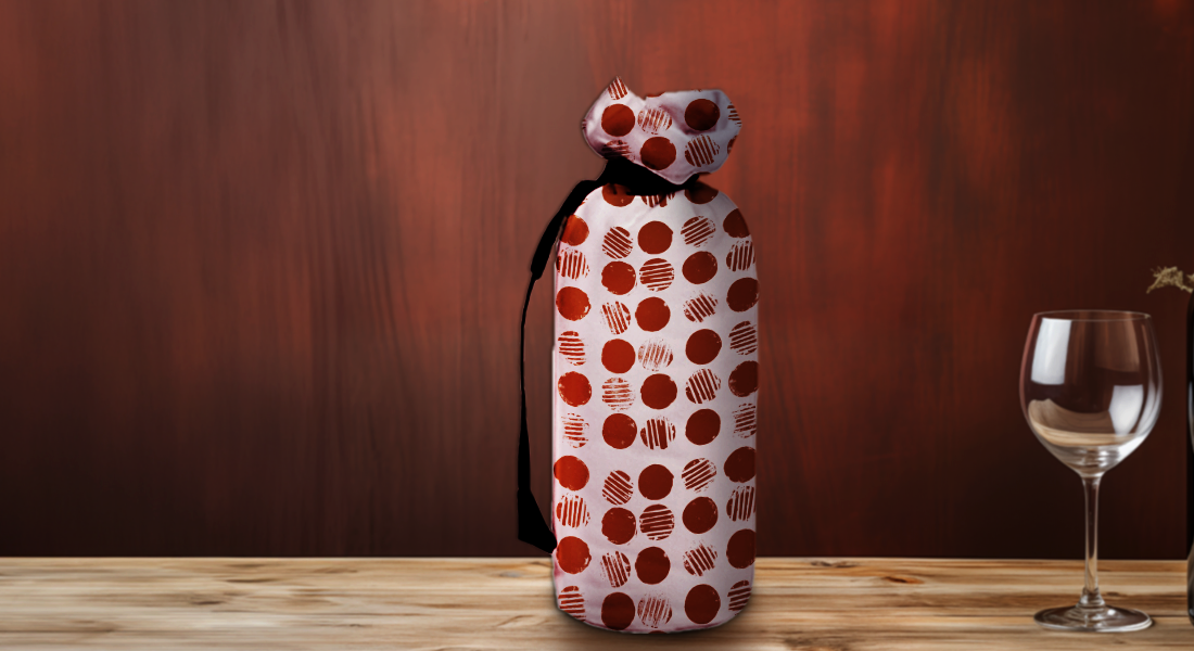 Custom Wine Bag - Tie Knot Carrier Bag