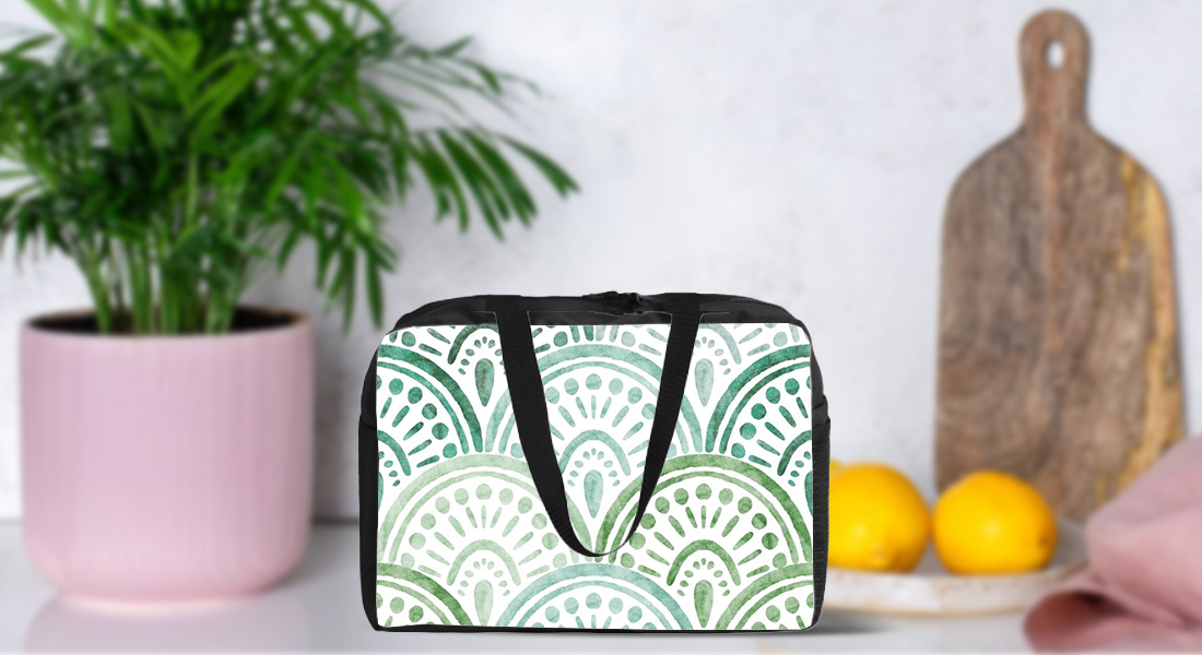 Custom Wide Tote Lunch Bag