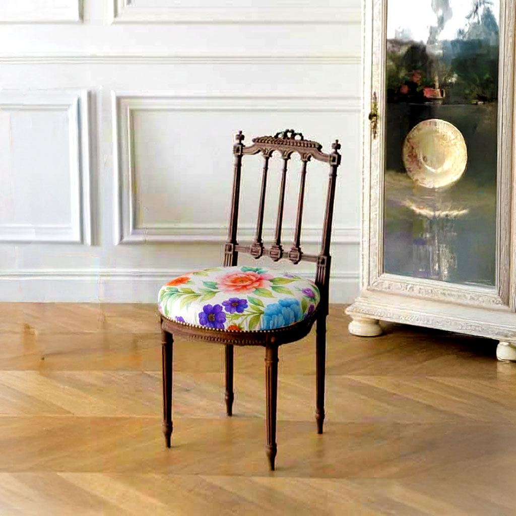 Custom Round Seat Cushion - Canvas