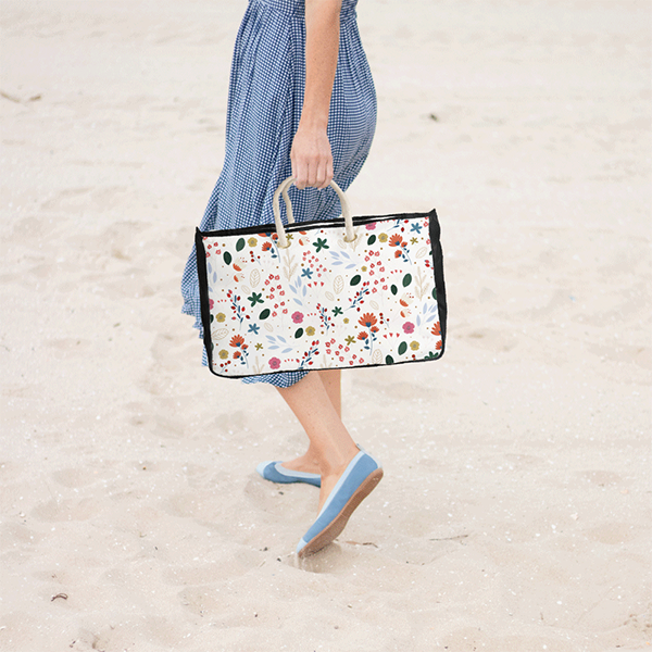 Custom Wide Tote Beach Bag