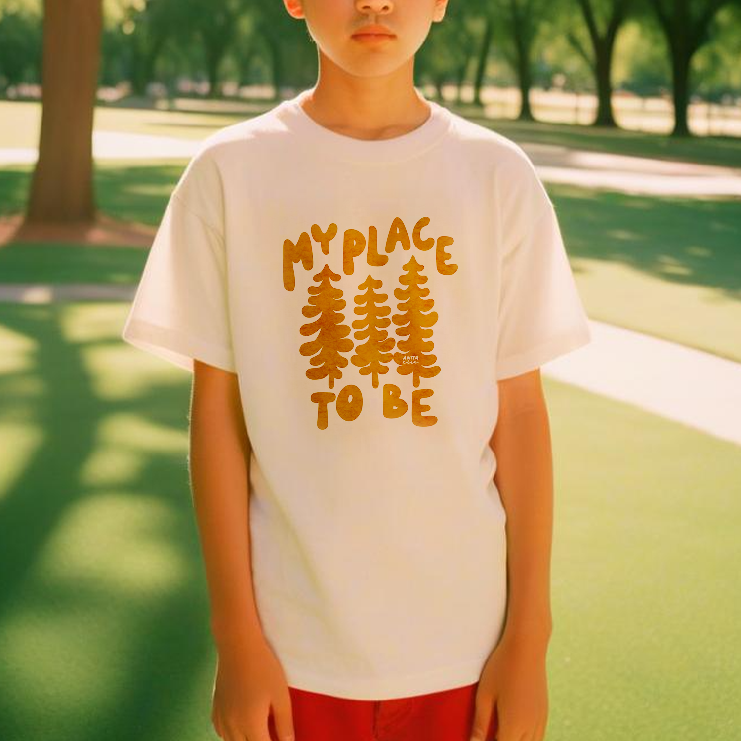 Custom Kid's Crew Neck T-Shirt - White