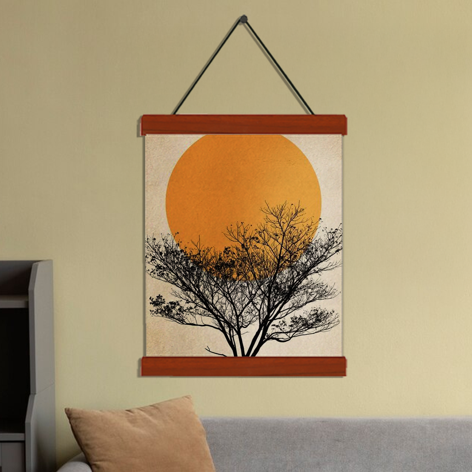 Hanging Canvas - Natural Walnut