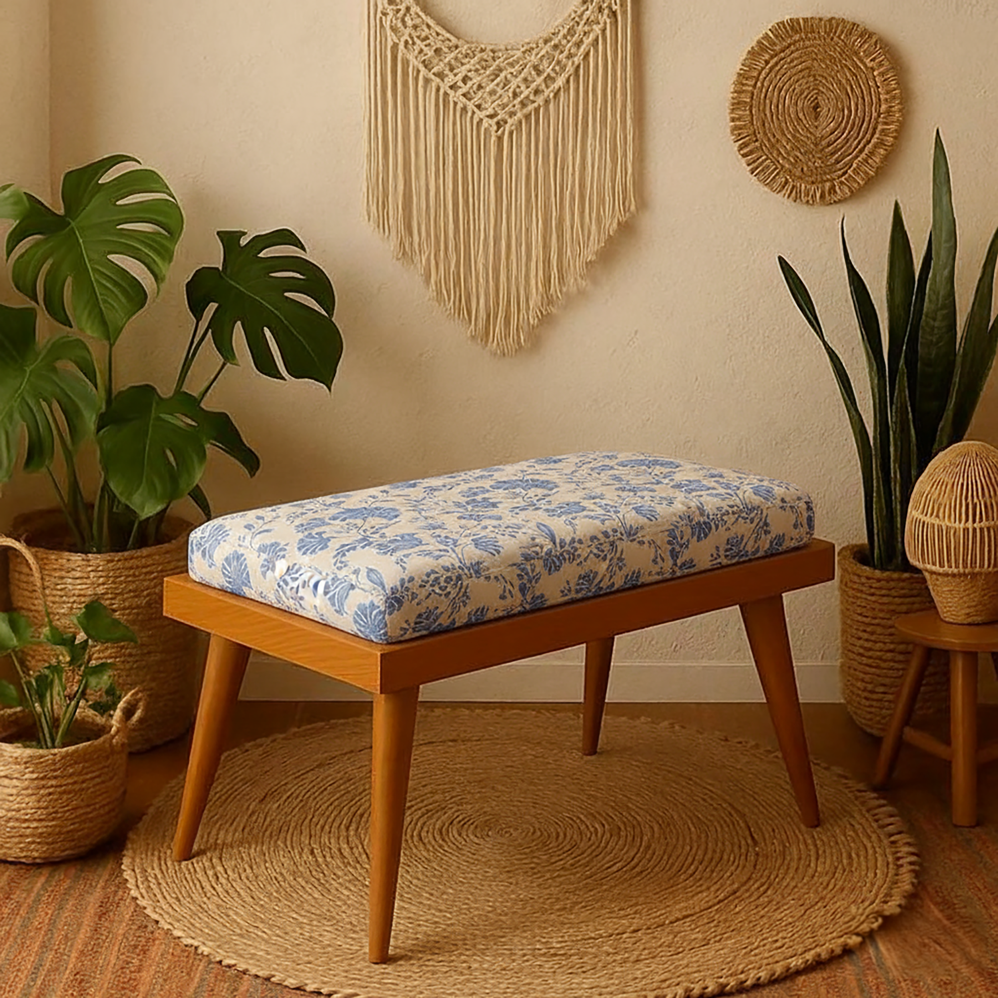 Custom Rectangle Seat Cushion - Canvas