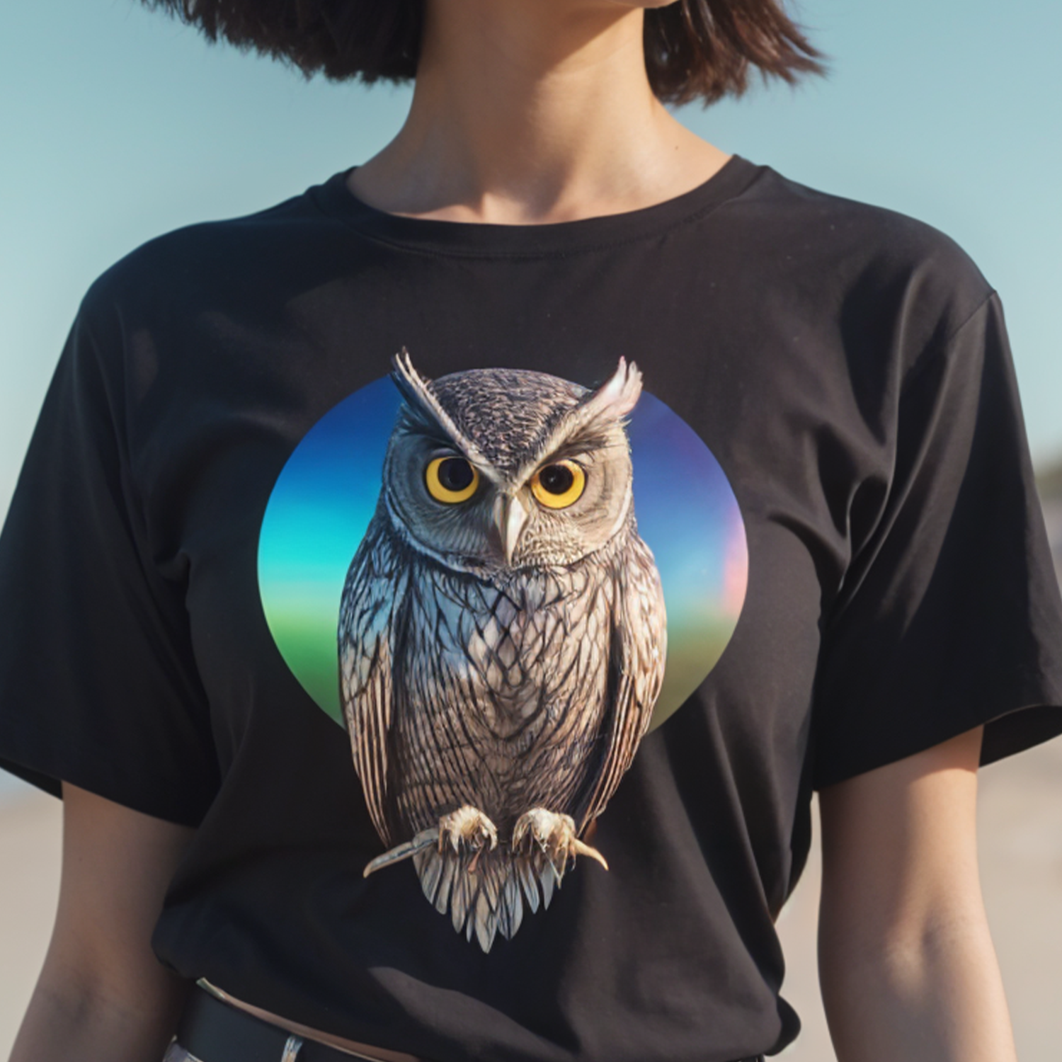 Custom Women's Crew Neck T-Shirt - Black