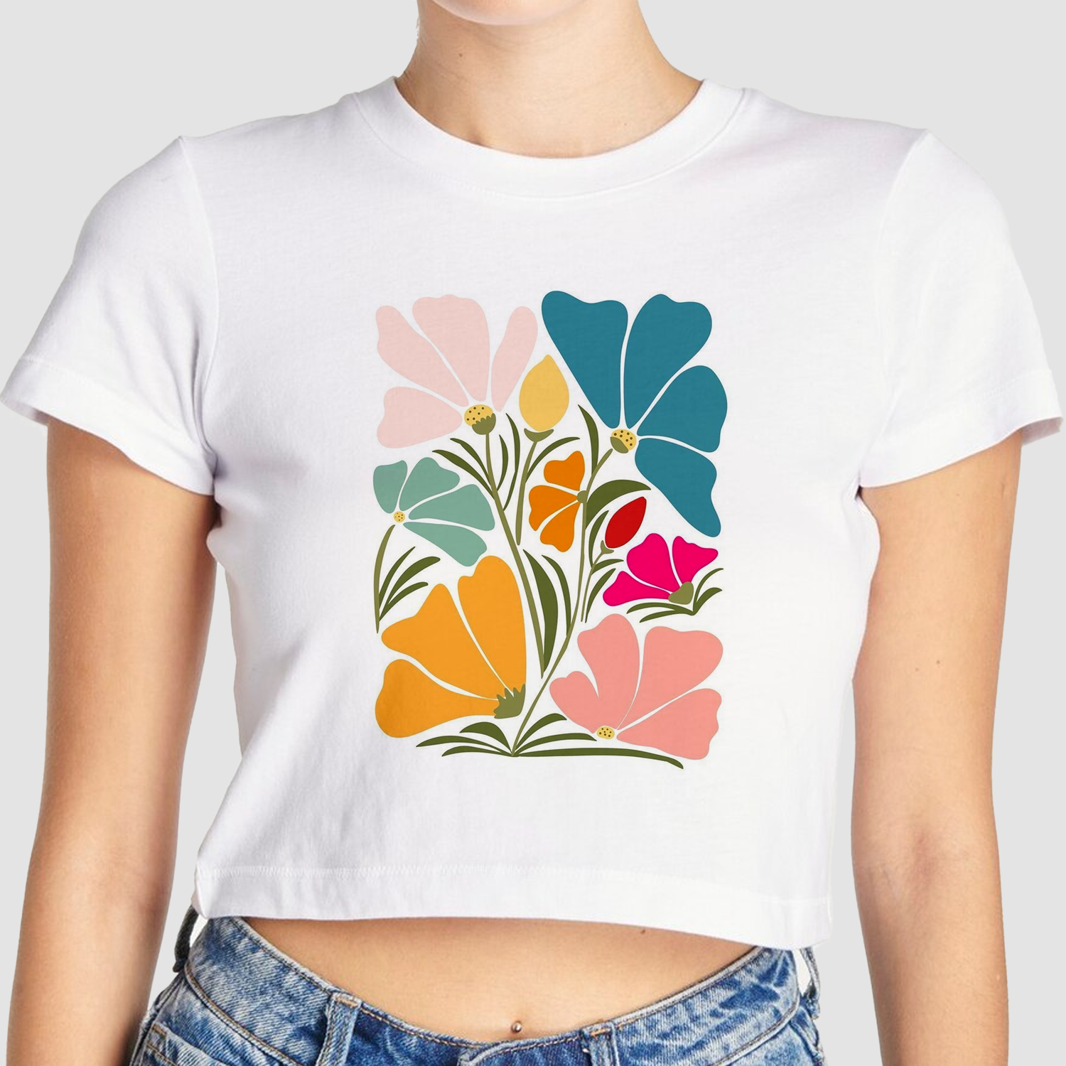 Custom Women's Crop Top - White