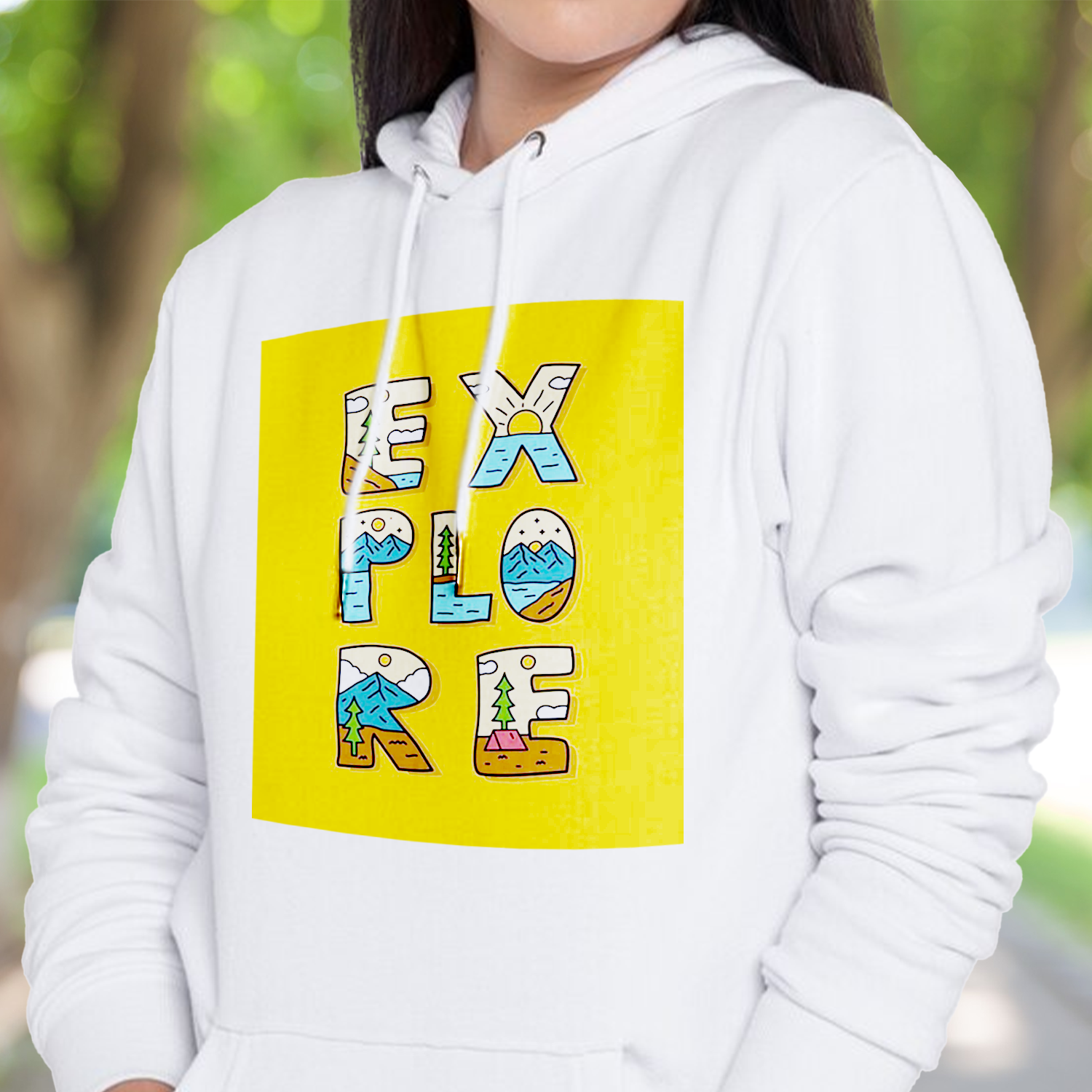 Custom Women's Hoodie - White