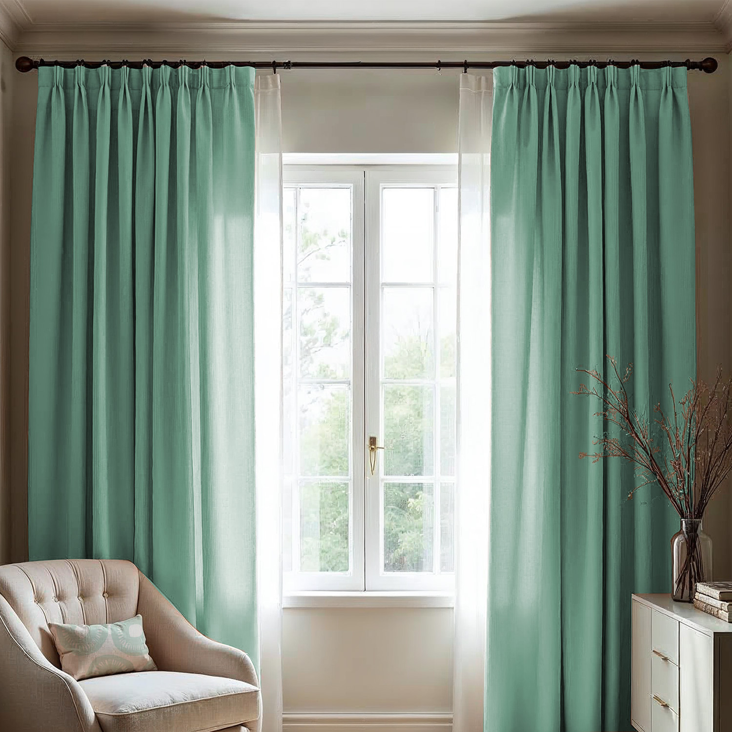 Custom Drapes - Pinch Pleat