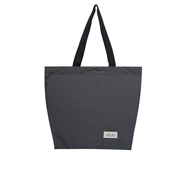 Large Zipper Tote - Charcoal Grey