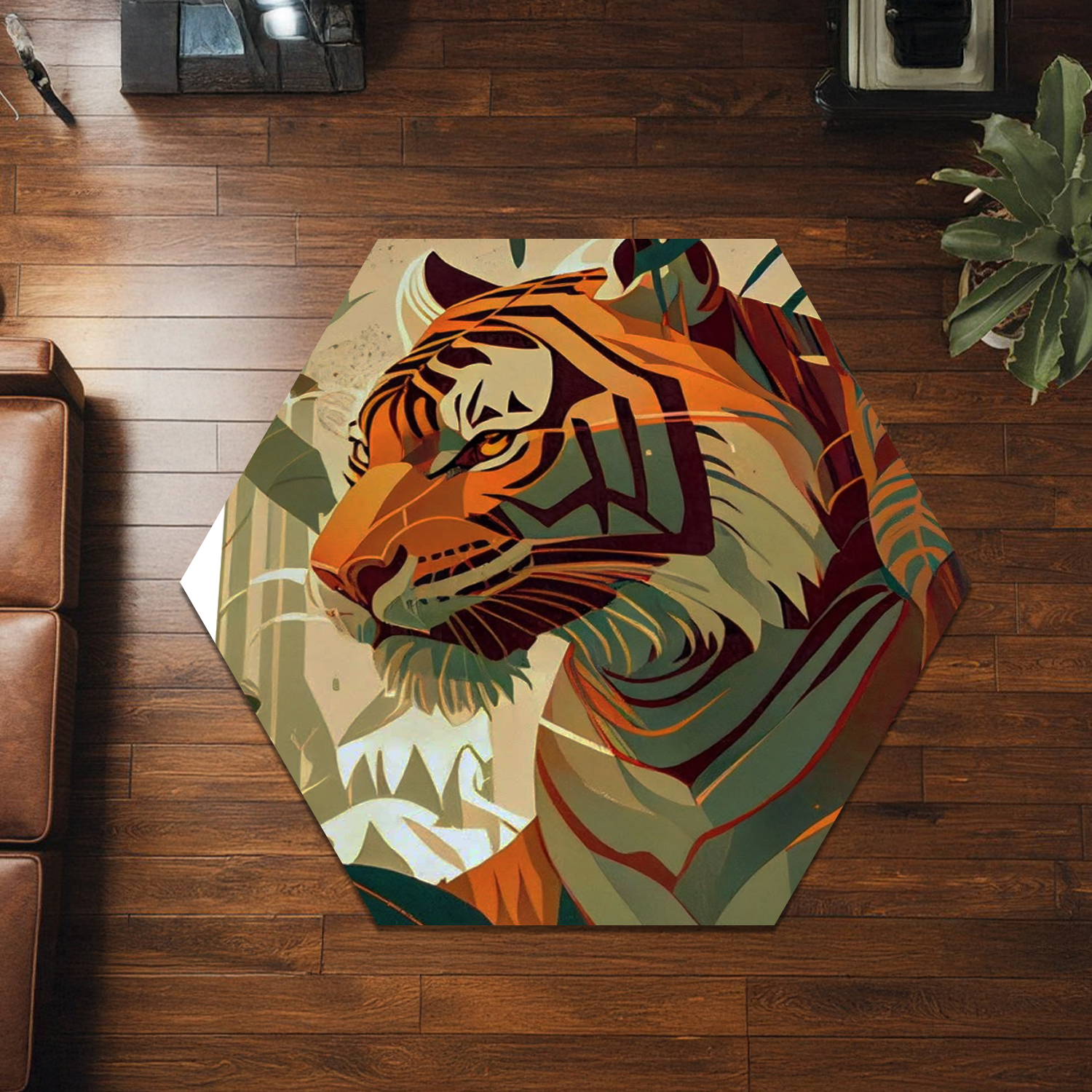 Rug - Luxe Grain - Hexagon