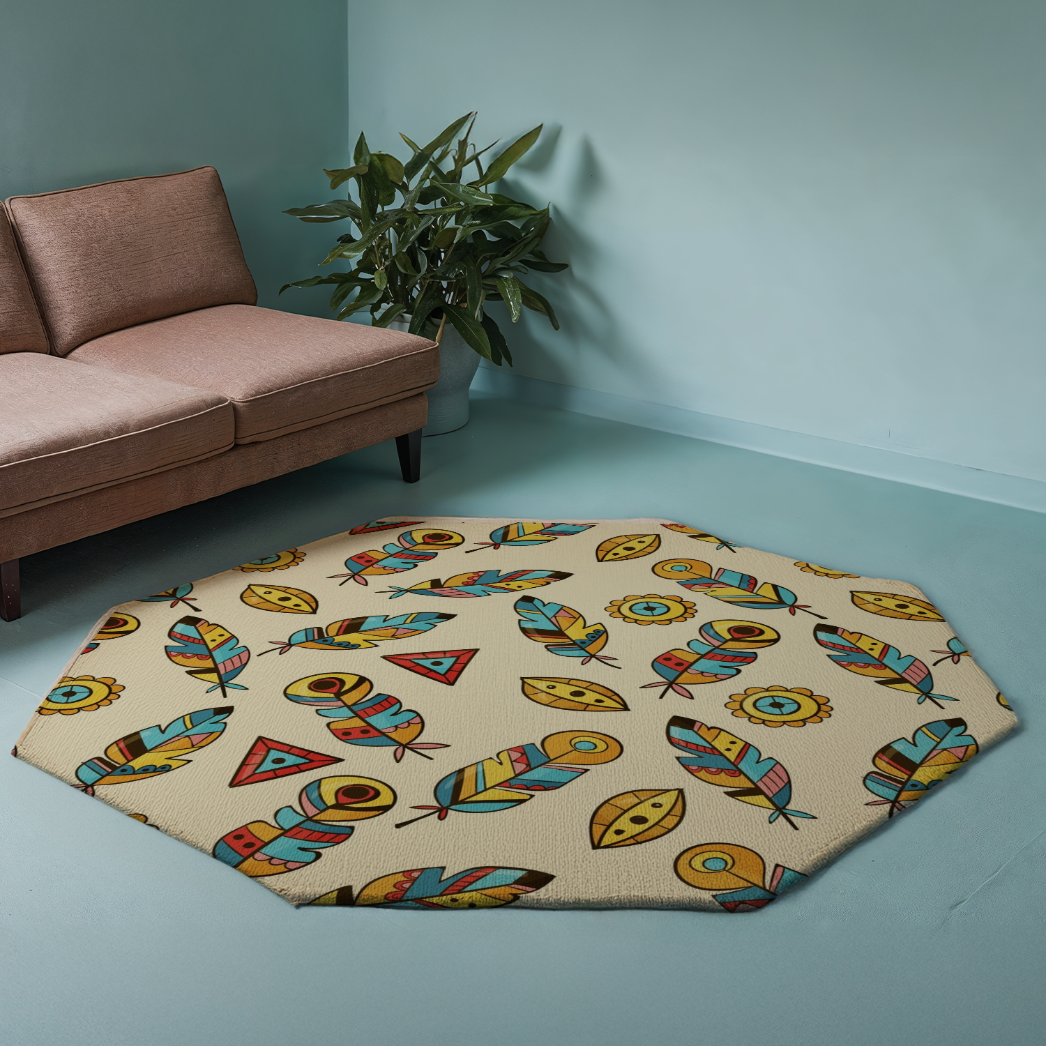 Rug - Luxe Grain - Octagon