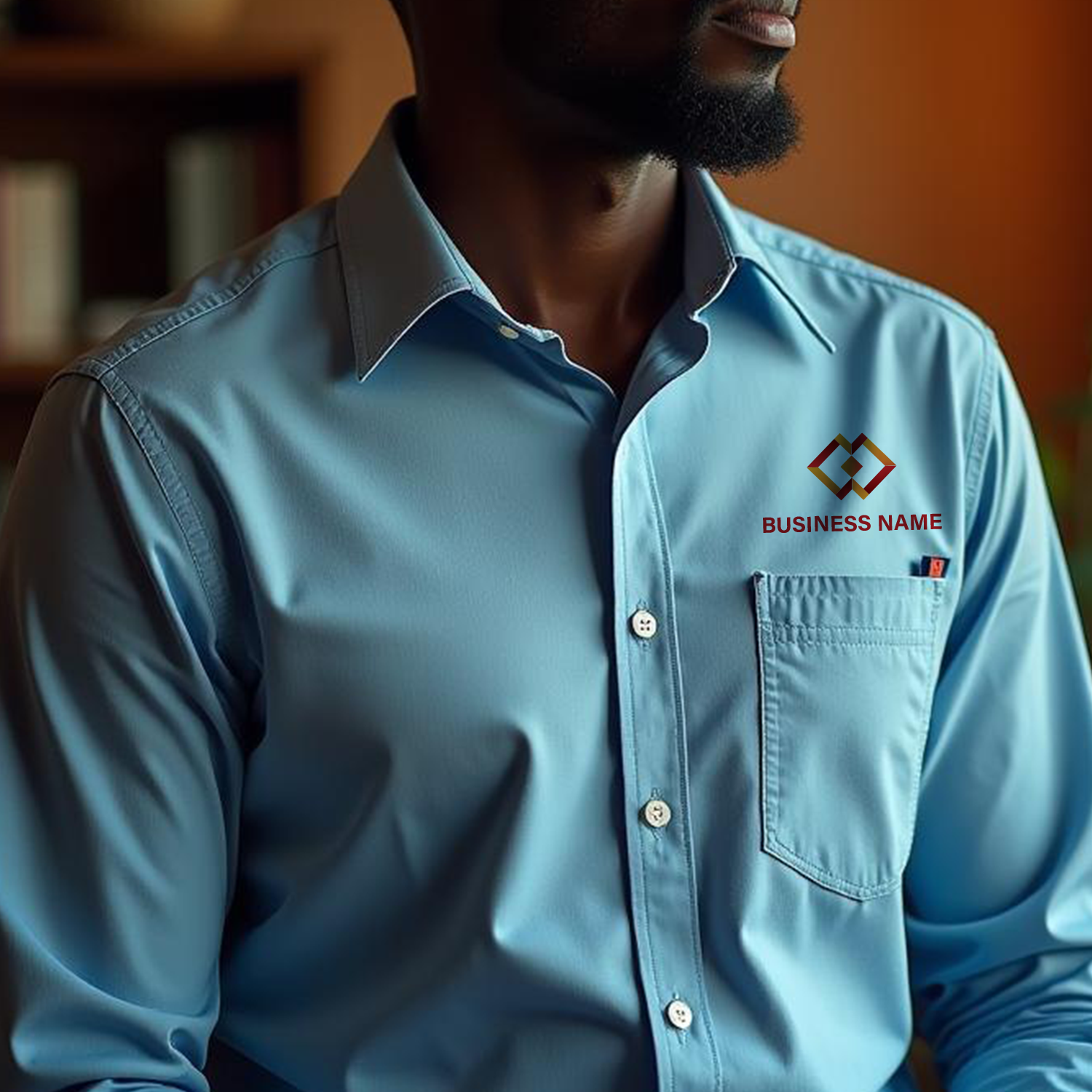 Personalized Dress Shirt - Sky Blue