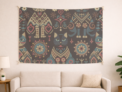Custom Wall Tapestry - Velvet Satin