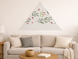 Custom Triangular Tapestry - Velvet Satin
