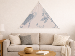 Custom Triangular Tapestry - Velvet Satin