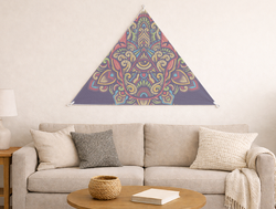 Custom Triangular Tapestry - Velvet Satin