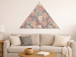 Custom Triangular Tapestry - Velvet Satin