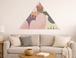 Custom Triangular Tapestry - Velvet Satin