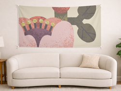Custom Panoramic Tapestry - Velvet Satin