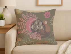 Custom Square Throw Pillow - Weave Loom