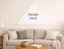 Custom Triangular Tapestry - Velvet Satin