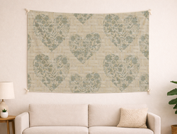 Custom Wall Tapestry - Rustic Jute