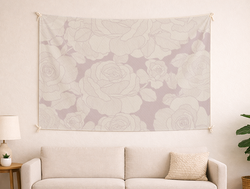 Custom Wall Tapestry - Velvet Satin