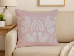 Custom Square Throw Pillow - Canvas