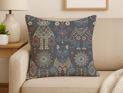 Custom Square Throw Pillow - Weave Loom