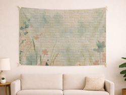 Custom Wall Tapestry - Rustic Jute