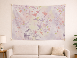 Custom Wall Tapestry - Velvet Satin