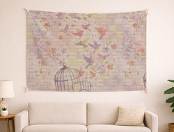 Custom Wall Tapestry - Rustic Jute