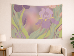 Custom Wall Tapestry - Velvet Satin