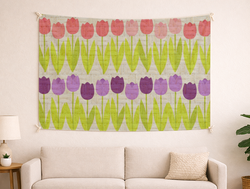 Custom Wall Tapestry - Rustic Jute