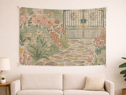 Custom Wall Tapestry - Rustic Jute