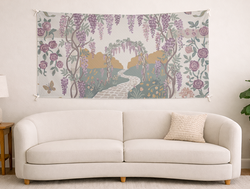 Custom Panoramic Tapestry - Velvet Satin