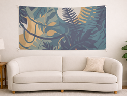 Custom Panoramic Tapestry - Velvet Satin
