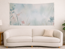 Custom Panoramic Tapestry - Velvet Satin